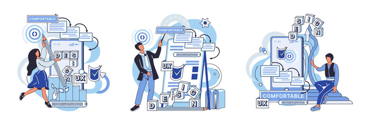 application testing metaphor app test vector image