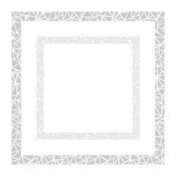 two frames a triangular pattern design element vector image