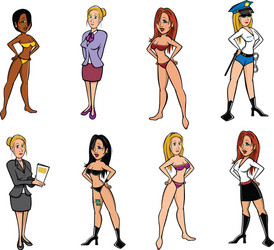 Sexy Women Vector Images (over 22,000)