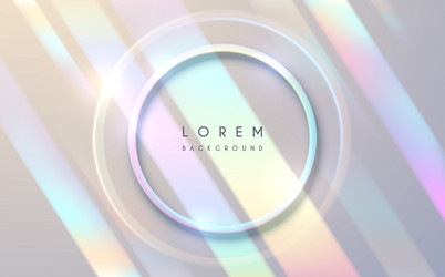 abstract color circle frame with lines background vector image