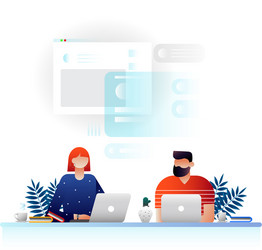 ui design website app mobile solution vector image