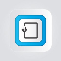 Electrical power plug icon for applications Vector Image