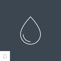 Drop icon vector