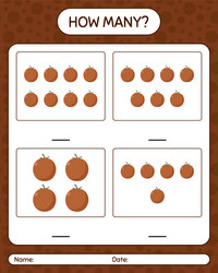how many counting game with velvet apple vector image
