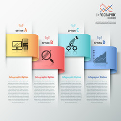 modern infographics options banner vector