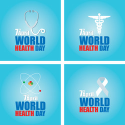 set backgrounds with text and elements for world vector image