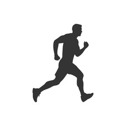 Young man running icon Royalty Free Vector Image