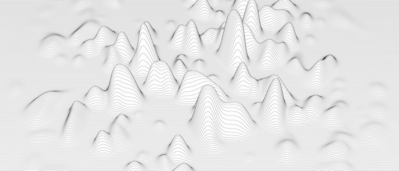 Abstract background with distorted line shapes vector