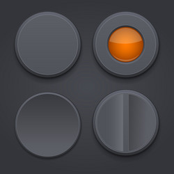On and off icons toggle switch interface buttons Vector Image