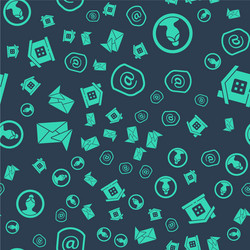 set shield with mail and e-mail create account vector image