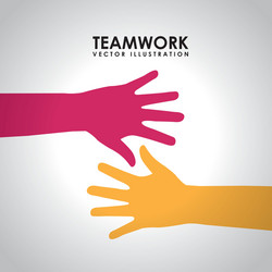 Teamwork design vector