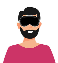 people using spatial computing devices vector image