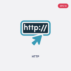 Two color http icon from programming concept vector