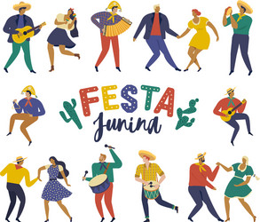 Festa Junina Brazil Party Templates Vector Image
