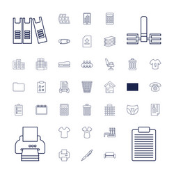 37 office icons vector