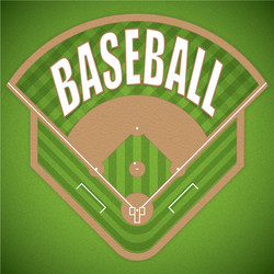 Baseball field Royalty Free Vector Image - VectorStock