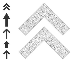 web network shift up icon with simple pictograms vector image