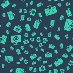Set envelope with shield setting mail vector