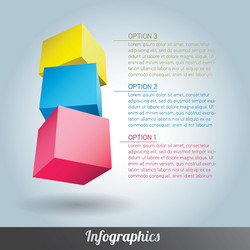 Cube infographics Royalty Free Vector Image - VectorStock