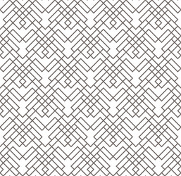 Geometric abstract seamless pattern linear motif vector