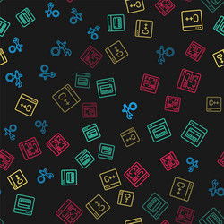 set line debugging search engine software vector image