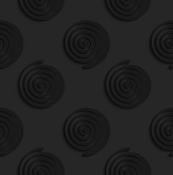 Black 3d spirals vector