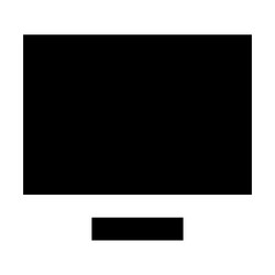 monitor icon suitable for website ui design vector image