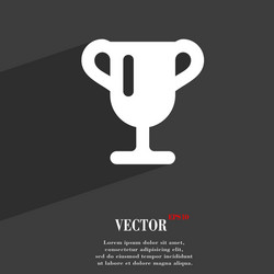 Winner cup awarding of winners trophy icon symbol vector