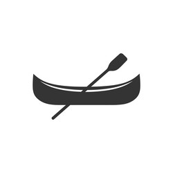 Canoe icon vector