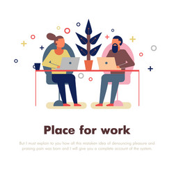 coworking people vector