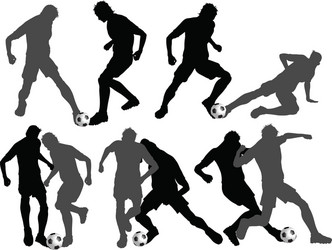 Football Silhouette Vector Image