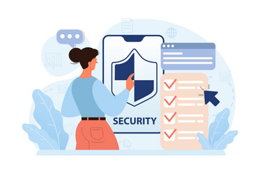 cyber or web security set artificial intelligence vector image