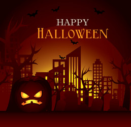 happy halloween vector