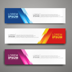 abstract web banner design template with halftone vector image