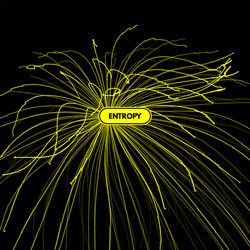 array with dynamic particles 3d futuristic style vector image