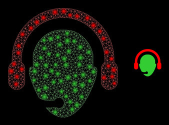Mesh net operator head with bright network vector