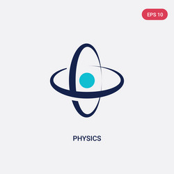 Two color physics icon from education 2 concept vector