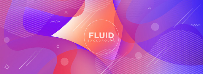 abstract colorful fluid background design vector image