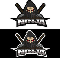 Ninja Warrior Logo Vector Image