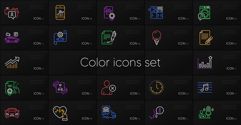 set of cogwheel blueprint technical algorithm vector