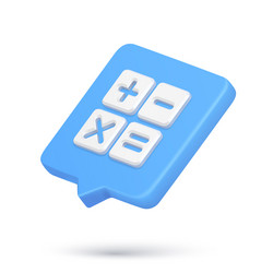 calculator keyboard elements for counting amount vector image