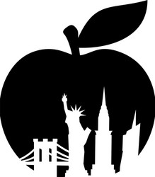 Big apple new york Royalty Free Vector Image - VectorStock