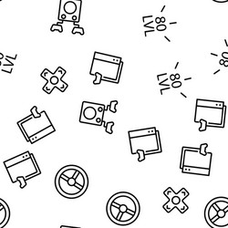 Gamer device seamless pattern vector