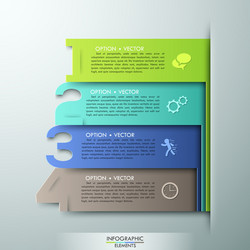 Modern infographics options banner vector