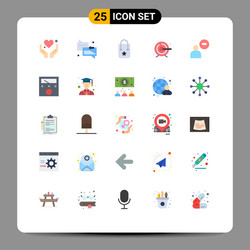 Universal icon symbols group 25 modern flat vector