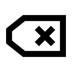 delete icon suitable for website ui design vector image