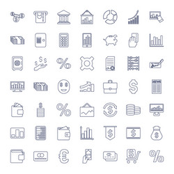 finance icons vector