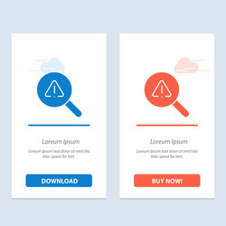 Find search view error blue and red download vector