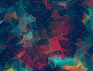 Flat retro triangle background geometric shapes vector