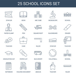 School icons vector